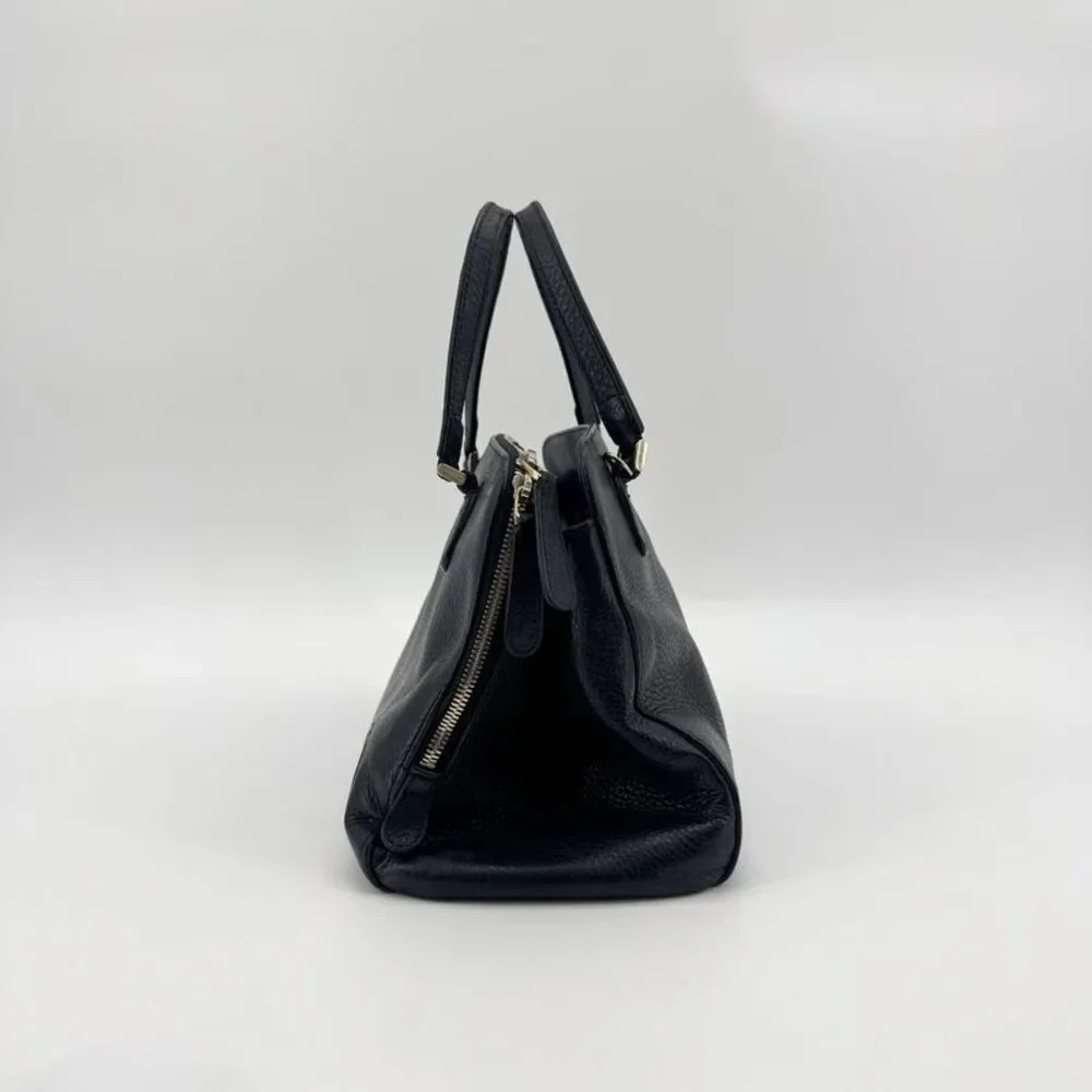 Gucci Soho Leather Top Handle Bag Black